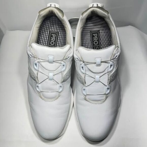 FootJoy Pro SL BOA Laceless Golf Shoes White Grey Size 9
